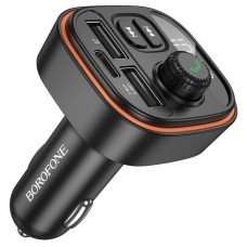 FM Модулятор BOROFONE BC59 з підтримкою швидкого заряджання QC3.0 Bluetooth / гучномовець