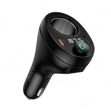 FM-трансмиттер автомобильный HOCO E88 Bluetooth 5.4 / PD20W / QC3.0 / 2xUSB-C / USB / DC 120W FM-трансмиттер автомобильный HOCO E88 Bluetooth 5.4 / PD20W / QC3.0 / 2xUSB-C / USB / DC 120W