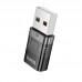 Адаптер HOCO UA36C USB A на Type C черный