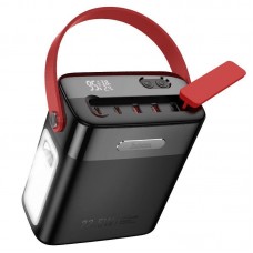 Power Bank HOCO J143 Title 22.5W + PD20W 80000mAh с фонарём и LED-дисплеем, чёрный