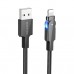 USB кабель BOROFONE BU41 USB - Lightning 1.2m 3A, чорний USB кабель BOROFONE BU41 USB - Lightning 1.2m 3A, чорний