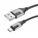 USB кабель BOROFONE BX101 USB - micro, 2.4A, 1 метр, чорний