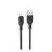 USB кабель BOROFONE BX113 USB - Lightning SILICONE 2.4A 2 метри, чорний