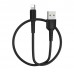 USB кабель BOROFONE BX16 Easy charging USB - Lightning ЧОРНИЙ