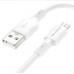 USB кабель BOROFONE BX80 2,4A charging data USB - micro USB 1 метр бiлий
