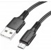 USB кабель BOROFONE BX80 2,4A charging data USB - micro USB 1 метр чорний
