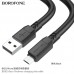 USB кабель BOROFONE BX81 Goodway charging data USB - micro USB 6ММ, чорний