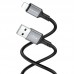 USB кабель BOROFONE BX83 USB - Lightning 2.4A 1 метр, чорний