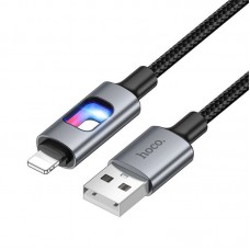 USB кабель HOCO U144 USB to Lightning, 27 Вт PD, длина 1,2 м, чёрный