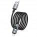 USB кабель HOCO U144 USB to Lightning, 27 Вт PD, длина 1,2 м, чёрный