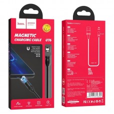 USB кабель HOCO U76 магнiтний USB - Lightning 1.20M ЧОРНИЙ