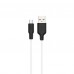USB кабель HOCO X21 PLUS SILICONE USB - micro USB 1M БIЛИЙ