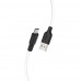 USB кабель HOCO X21 SILICONE USB - micro USB, білий