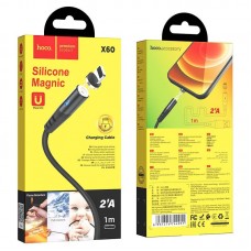 USB кабель HOCO X60 USB - Lightning 2.4A 1 метр, чорний