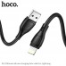 USB кабель HOCO X61 USB - Lightning Silicone 2.4A 1 метр, чёрный