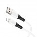 USB кабель HOCO X82 USB - Lightning SILICONE 2.4A, 1 метр, білий
