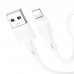 USB кабель HOCO X83 USB - Lightning 1 MЕТР, белый