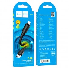 USB кабель HOCO X84 USB - Lightning 1 MЕТР ЧОРНИЙ