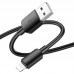 USB кабель HOCO X96 USB - Lightning 1M ЧОРНИЙ