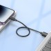 USB кабель HOCO X96 USB - Lightning, 0.25 метри, чорний