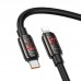 USB-C кабель HOCO U143 Type-C - Lightning 27W, 1 метр, чёрный
