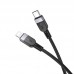 USB-C кабель HOCO X109 Type-C - Lightning SILICONE PD 27W, 2 метри, чорний USB-C кабель HOCO X109 Type-C - Lightning SILICONE PD 27W, 2 метри, чорний