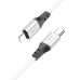 USB-C кабель HOCO X86 Type-C - Lightning, 1 метр, белый