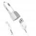 Автомобильное зарядное устройство HOCO Z23 2USB 2.4A + кабель USB - Micro USB, белый