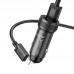 Автомобильное зарядное устройство HOCO Z49 2USB 2,4A + кабель USB - Lightning, черный