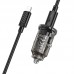 Автомобильное зарядное устройство HOCO Z53 Type-C PD 30W + кабель Type-C - Lightning, черный