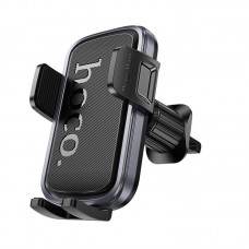 Автомобильный держатель Hoco H78 Vista, push-type, для вентиляционной решётки, чёрный/металлик-серый