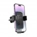 Автомобильный держатель Hoco H78 Vista, push-type, для вентиляционной решётки, чёрный/металлик-серый