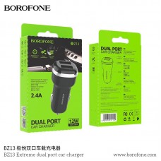 Автомобільний зарядний пристрій BOROFONE BZ13 Extreme dual USB 2.4A