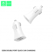 Автомобільний зарядний пристрій DENMEN DZ06 3.1A 2USB PORT БІЛИЙ