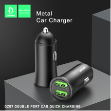 Автомобільний зарядний пристрій DENMEN DZ07 2.4A 2USB PORT
