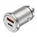 Автомобильное зарядное устройство HOCO NZ10 Handy USB-C PD 45 Вт + USB-A QC 3.0, серебристый