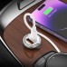 Автомобильное зарядное устройство HOCO NZ10 Handy USB-C PD 45 Вт + USB-A QC 3.0, серебристый