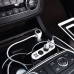 Разветвитель прикуривателя HOCO Z13 на 3 гнезда с 2 USB и цифровым дисплеем Разветвитель прикуривателя HOCO Z13 на 3 гнезда с 2 USB и цифровым дисплеем