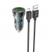 Автомобильное зарядное устройство HOCO Z47 Transparent Discovery Edition QC 3.0 20 Вт, 2×USB-A, с кабелем USB-A - Micro-USB 1 м, прозрачный чёрный Автомобильное зарядное устройство HOCO Z47 Transparent Discovery Edition QC 3.0 20 Вт, 2×USB-A, с кабелем USB-A - Micro-USB 1 м, прозрачный чёрный