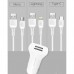 Автомобільний зарядний пристрій WUW T43 2 USB 2.4A + USB Lightning