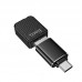 Автомобильный адаптер беспроводного CarPlay HOCO HU3 Tony для iPhone, USB-A/USB Type-C, черный