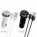 Автомобильное зарядное устройство HOCO Z40 Superior, 2×USB-A, 5 В/2,4 А, кабель USB-A - Lightning 1 м, чёрное Автомобильное зарядное устройство HOCO Z40 Superior, 2×USB-A, 5 В/2,4 А, кабель USB-A - Lightning 1 м, чёрное