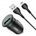 Автомобильное зарядное устройство HOCO Z43 Mighty QC 3.0 18 Вт, USB-A, кабель USB-A - Micro-USB 1 м, чёрное Автомобильное зарядное устройство HOCO Z43 Mighty QC 3.0 18 Вт, USB-A, кабель USB-A - Micro-USB 1 м, чёрное