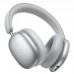Беспроводные полноразмерные наушники HOCO W63 Triunfo Bluetooth 5.4 с ANC, управлением через приложение и AUX, стального цвета