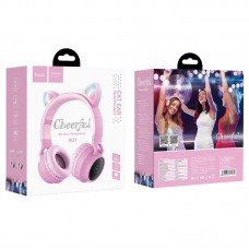 Беспроводные полноразмерные наушники HOCO W27 Cat Ear, серые