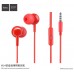 Проводная внутриканальная гарнитура HOCO M14 Initial Sound с микрофоном, mini-jack 3,5 мм, 1,2 м, красная