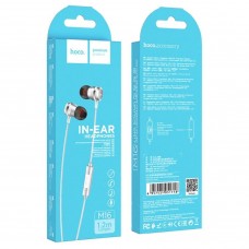 Проводная внутриканальная гарнитура HOCO M16 Ling Sound с микрофоном, mini-jack 3,5 мм, 1,2 м, стальная