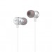Проводная внутриканальная гарнитура HOCO M16 Ling Sound с микрофоном, mini-jack 3,5 мм, 1,2 м, стальная