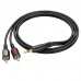 Кабель BOROFONE BL11 з 3,5мм на 2 роз'єми RCA (аудио кабель)
