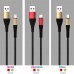Кабель USB WUW X138 USB - micro 2,4A (2 кабелі в упаковці) тканинна оплетка (70)